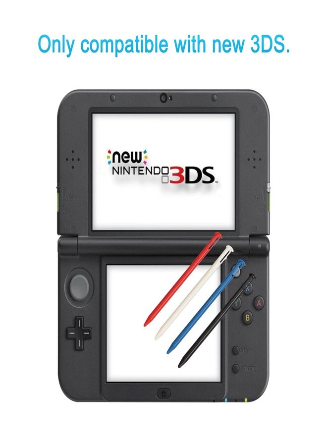 قلم لمس لجهاز نينتندو 3DS الجديد، قلم بديل من Xahpower متوافق مع نينتندو 3DS الجديد، مجموعة أقلام لمس متعددة الألوان 4 في 1 لجهاز نينتندو 3DS الجديد - Image 2